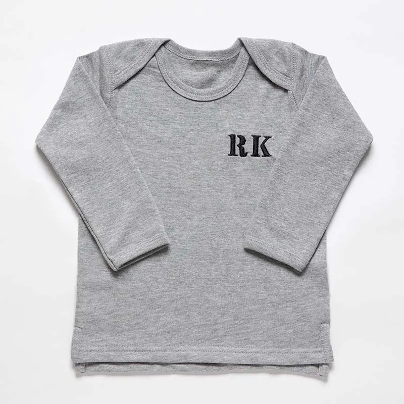 Grey long-sleeved top