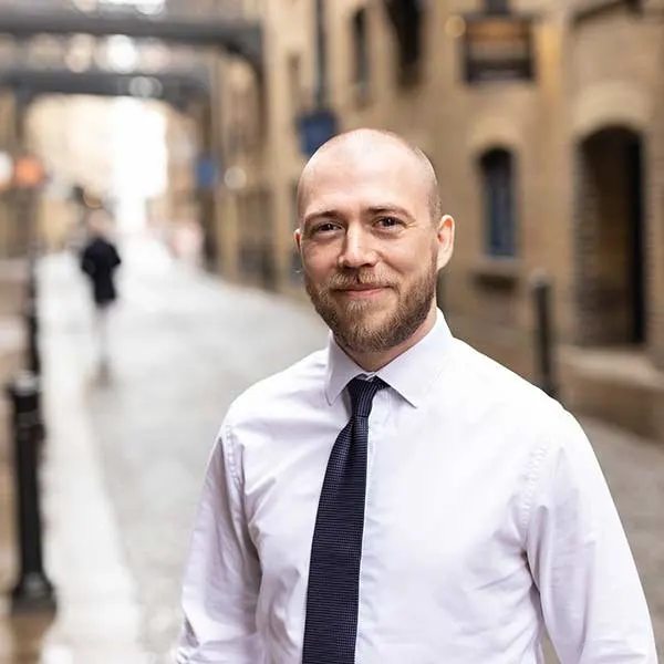 Business portrait on location in London