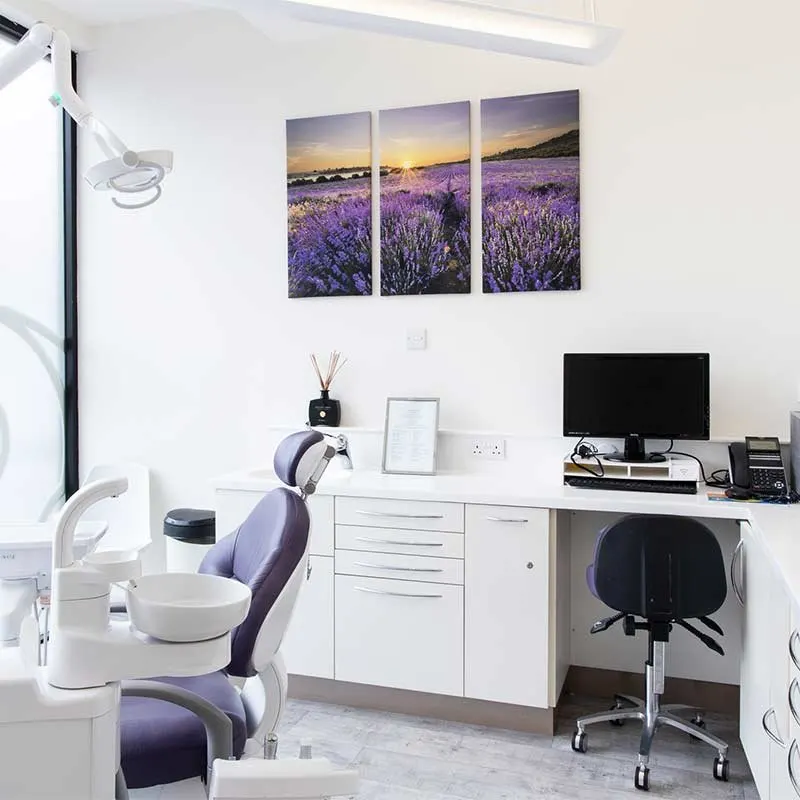 Dental examination room after a refurbishment