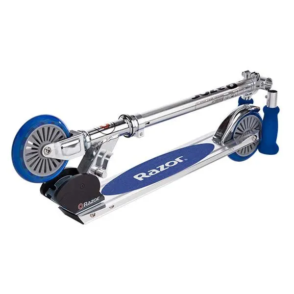 Folded scooter photographed on white
