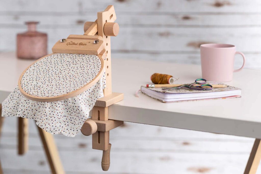 styled lifestyle crafts at desk product photography