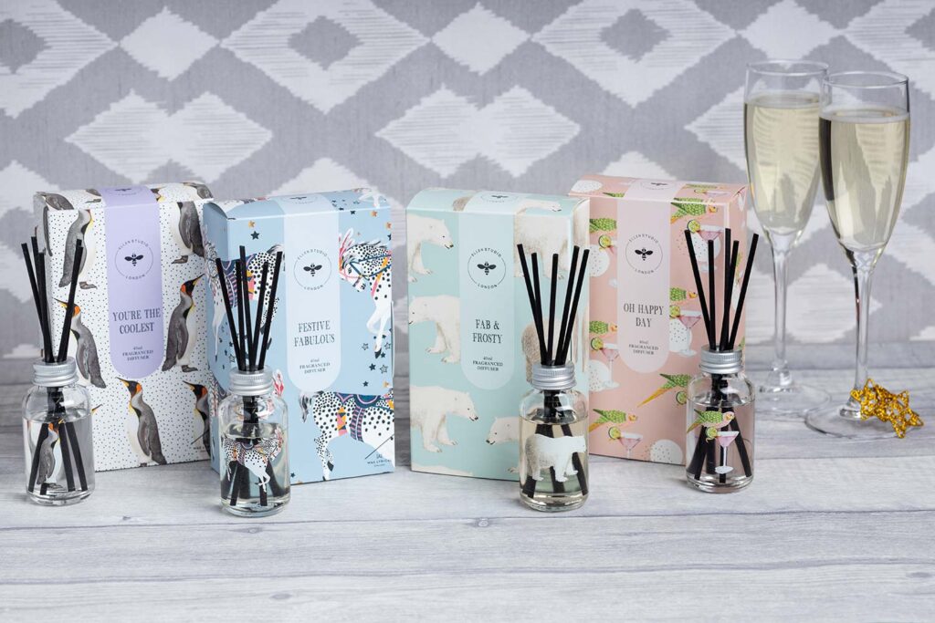 styled Christmas product photography gifts cents collection